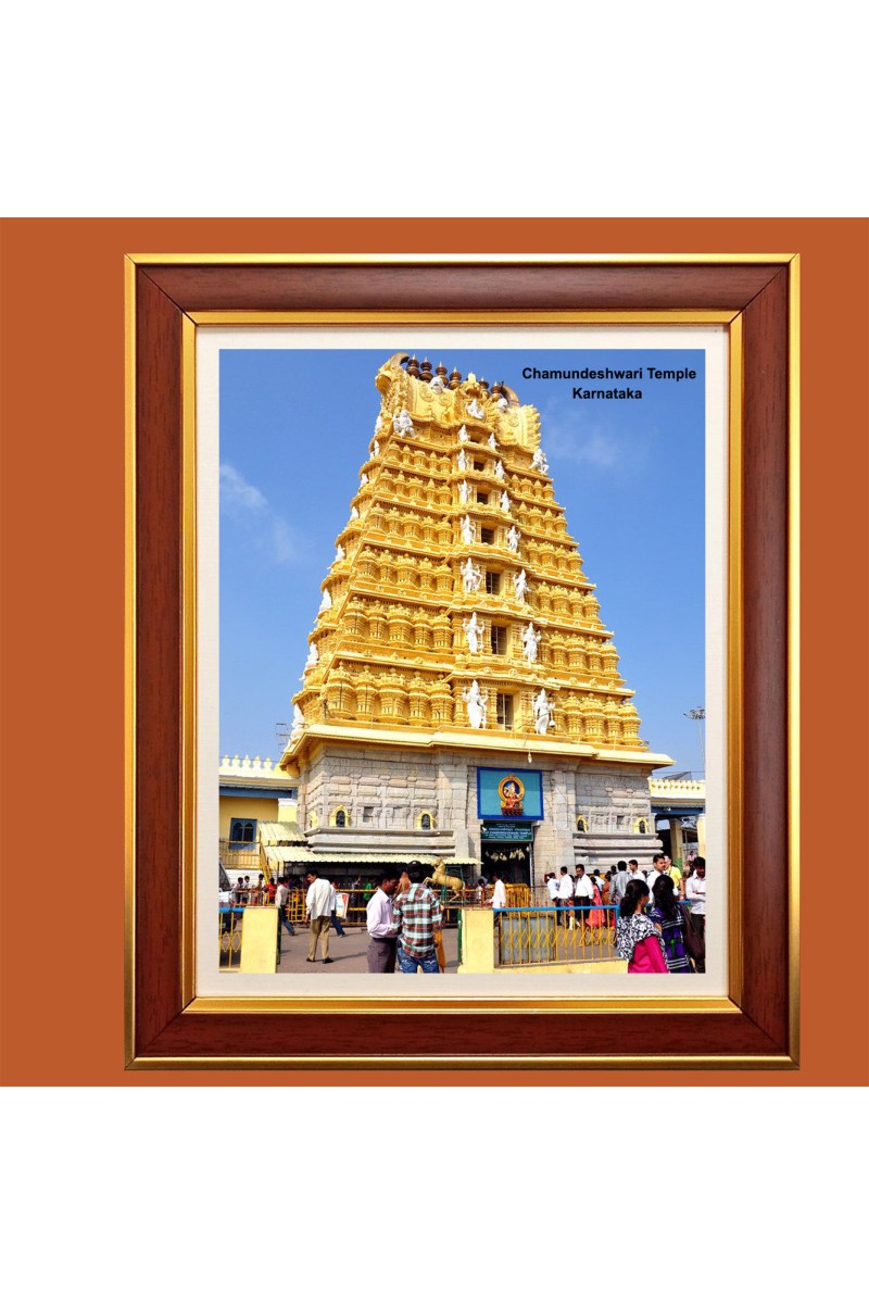 Sri Chamundeshwari Temple, Karnataka Photo Frame, {size} Inches Beautiful Framed Wall Art of Sri Chamundeshwari Temple, Karnataka Photo Frame, 10x14 Inches Beautiful Framed Wall Art of Sri Chamundeshwari Temple, Karnataka Photo Frame, {size} Inches B