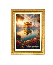 Gurudwara Gurudwara Harminder Sahib Gurudwara, Golden Temple, Punjab  Photo Frame 10x14 Inch | Spiritual Wall decoration for Home & Office |  | Gift for Sikh Punjabi