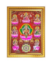 Ashta Laxmi Photo Frame 10x14 Inches-Brown Wooden Frame for Home , Office & Temple Decoration and Gifting Ashta Laxmi Photo Frame 10x14 Inches-Brown Wooden Frame for Home , Office & Temple Decoration and Gifting