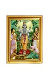 SRI SATYANARAYANA Photo Frame  10x14 Inches-Brown Wooden Frame for Home , Office & Temple Decoration and Gifting
