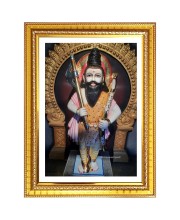 Lord parashuram Photo Frame  10x14 Inches-Brown Wooden Frame for Home , Office & Temple Decoration and Gifting