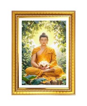 SereneBuddha Photo Frame  10x14 Inches-Brown Wooden Frame for Home , Office & Temple Decoration and Gifting