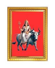 Maa Brahmacharini Photo Frame  10x14 Inches-Brown Wooden Frame for Home , Office & Temple Decoration and Gifting