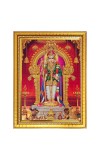 Lord Murugan Photo Frame  10x14 Inches-Brown Wooden Frame for Home , Office & Temple Decoration and Gifting