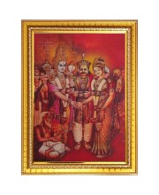 Lord Venkateshwara Photo Frame  10x14 Inches-Brown Wooden Frame for Home , Office & Temple Decoration and Gifting