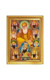 Guru Gobind singh Photo Frame  10x14 Inches-Brown Wooden Frame for Home , Office & Temple Decoration and Gifting