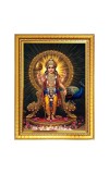 Murugan Subramanya Swamy Photo Frame  10x14 Inches-Brown Wooden Frame for Home , Office & Temple Decoration and Gifting