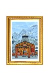 Shri Kedarnath Jyotirlinga Photo Frame 10x14 Inches-Brown Wooden Frame for Home , Office & Temple Decoration and Gifting Shri Kedarnath Jyotirlinga Photo Frame 10x14 Inches-Brown Wooden Frame for Home , Office & Temple Decoration and Gifting