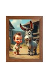 AI Funny AI Funny Boy with Gadha Art Picture for Kids Art Picture for Kids - 10x14 inches, Brown Color - Perfect Wall Decor for Children's Room AI Funny AI Funny Boy with Gadha Art Picture for Kids Art Picture for Kids - 10x14 inches, Brown Color - Perfect Wall Decor for Children's Room