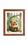AI Funny AI Funny Cute Baby Tiger Art Picture for Kids Art Picture for Kids - 10x14 inches, Brown Color - Perfect Wall Decor for Children's Room AI Funny AI Funny Cute Baby Tiger Art Picture for Kids Art Picture for Kids - 10x14 inches, Brown Color - Perfect Wall Decor for Children's Room