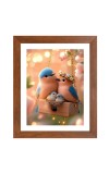 AI Funny AI Funny Cute Birds Art Picture for Kids Art Picture for Kids - 10x14 inches, Brown Color - Perfect Wall Decor for Children's Room