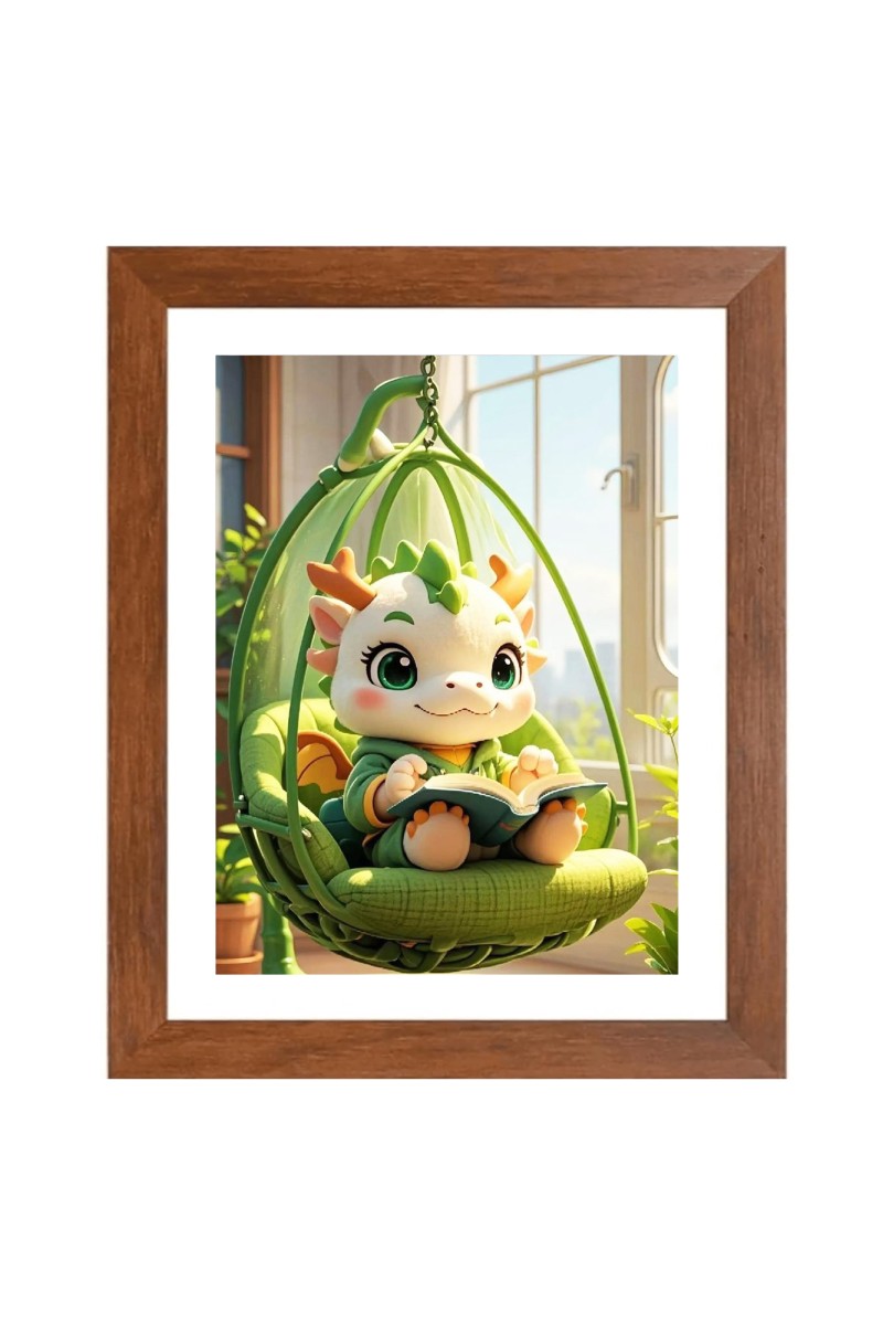 AI Funny AI Funny Cute Cartoon Art Picture for Kids Art Picture for Kids - 10x14 inches, Brown Color - Perfect Wall Decor for Children's Room