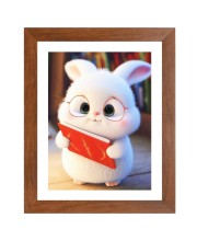 AI Funny AI Funny Cute Cat  Art Picture for Kids Art Picture for Kids - 10x14 inches, Brown Color - Perfect Wall Decor for Children's Room