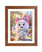 AI Funny AI Funny Cute Cat  Art Picture for Kids Art Picture for Kids - 10x14 inches, Brown Color - Perfect Wall Decor for Children's Room