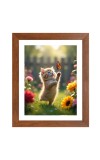 AI Funny AI Funny Cute Cat  Art Picture for Kids Art Picture for Kids - 10x14 inches, Brown Color - Perfect Wall Decor for Children's Room