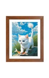 AI Funny AI Funny Cute Cat Art Picture for Kids Art Picture for Kids - 10x14 inches, Brown Color - Perfect Wall Decor for Children's Room AI Funny AI Funny Cute Cat Art Picture for Kids Art Picture for Kids - 10x14 inches, Brown Color - Perfect Wall Decor for Children's Room