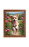 AI Funny AI Funny Cute Dog Art Picture for Kids Art Picture for Kids - 10x14 inches, Brown Color - Perfect Wall Decor for Children's Room
