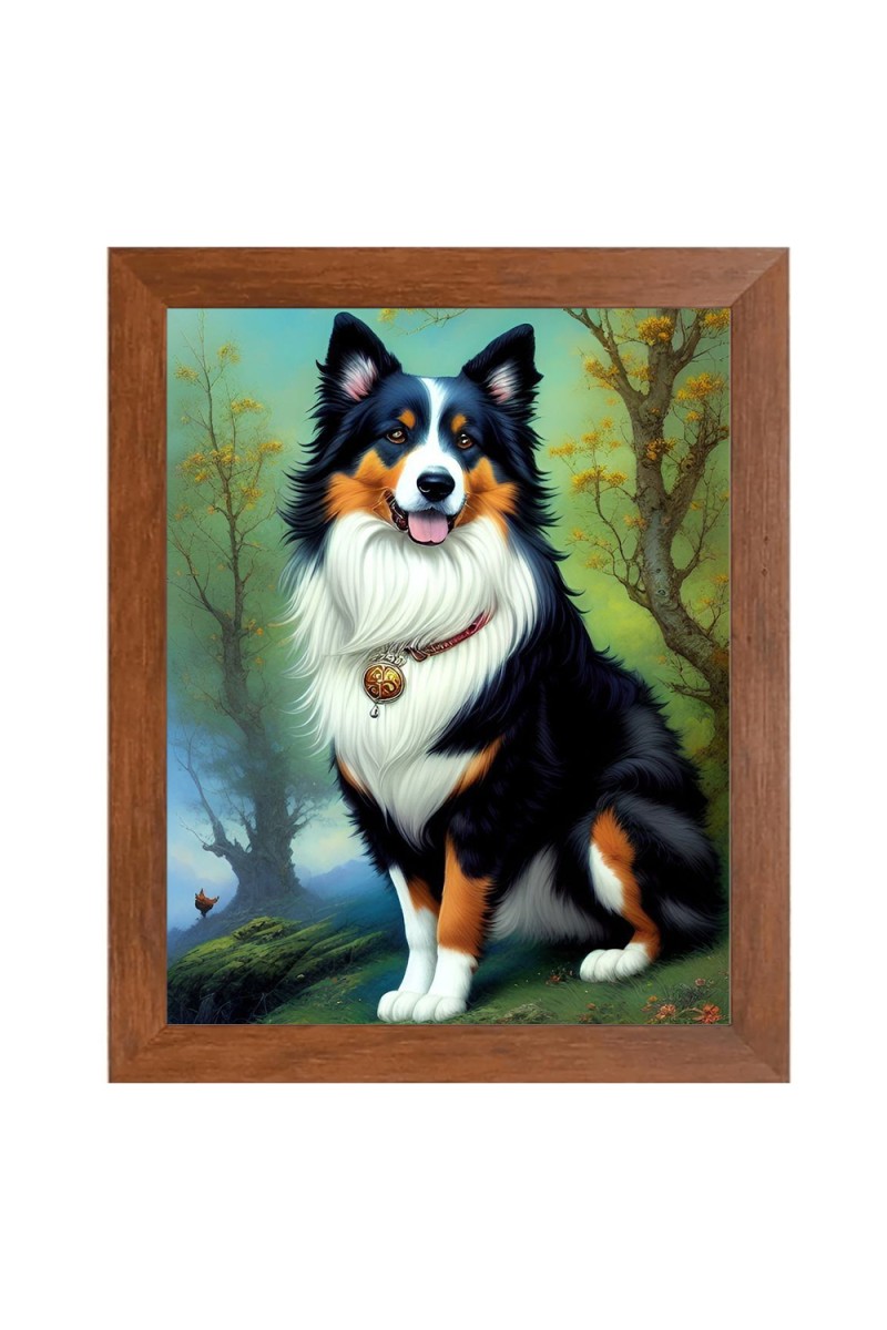AI Funny AI Funny Cute Dog Art Picture for Kids Art Picture for Kids - 10x14 inches, Brown Color - Perfect Wall Decor for Children's Room