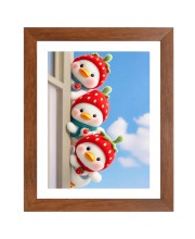 AI Funny AI Funny Cute Duck Art Picture for Kids Art Picture for Kids - 10x14 inches, Brown Color - Perfect Wall Decor for Children's Room