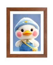 AI Funny AI Funny Cute Duck Art Picture for Kids Art Picture for Kids - 10x14 inches, Brown Color - Perfect Wall Decor for Children's Room