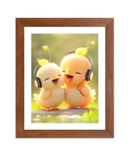 AI Funny AI Funny Cute Duck Art Picture for Kids Art Picture for Kids - 10x14 inches, Brown Color - Perfect Wall Decor for Children's Room
