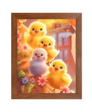 AI Funny AI Funny Cute Duck  Art Picture for Kids Art Picture for Kids - 10x14 inches, Brown Color - Perfect Wall Decor for Children's Room