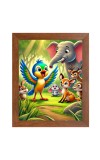 AI Funny AI Funny Cute Elephant, Rabbit With Birds Art Picture for Kids Art Picture for Kids - 10x14 inches, Brown Color - Perfect Wall Decor for Children's Room AI Funny AI Funny Cute Elephant, Rabbit With Birds Art Picture for Kids Art Picture for Kids - 10x14 inches, Brown Color - Perfect Wall Decor for Children's Room