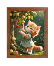 AI Funny AI Funny Cute Kitty Cat Art Picture for Kids Art Picture for Kids - 10x14 inches, Brown Color - Perfect Wall Decor for Children's Room AI Funny AI Funny Cute Kitty Cat Art Picture for Kids Art Picture for Kids - 10x14 inches, Brown Color - Perfect Wall Decor for Children's Room
