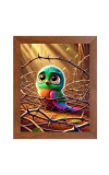 AI Funny AI Funny Cute Bird Art Picture for Kids Art Picture for Kids - 10x14 inches, Brown Color - Perfect Wall Decor for Children's Room