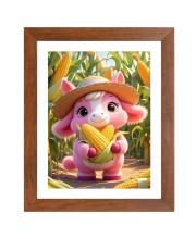 AI Funny AI Funny Cute Rat Art Picture for Kids Art Picture for Kids - 10x14 inches, Brown Color - Perfect Wall Decor for Children's Room