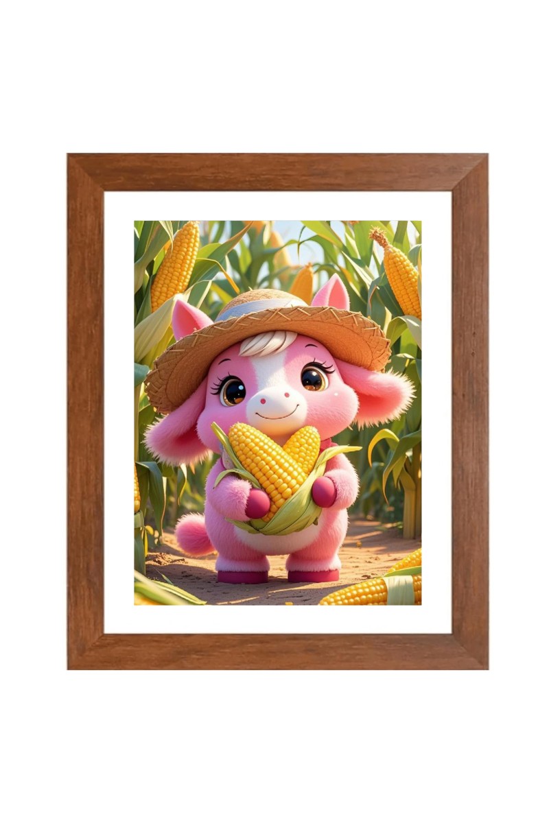 AI Funny AI Funny Cute Rat Art Picture for Kids Art Picture for Kids - 10x14 inches, Brown Color - Perfect Wall Decor for Children's Room