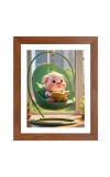 AI Funny AI Funny Cute pigyy Art Picture for Kids Art Picture for Kids - 10x14 inches, Brown Color - Perfect Wall Decor for Children's Room