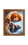 AI Funny AI Funny Lion And King Kong Art Picture for Kids Art Picture for Kids - 10x14 inches, Brown Color - Perfect Wall Decor for Children's Room AI Funny AI Funny Lion And King Kong Art Picture for Kids Art Picture for Kids - 10x14 inches, Brown Color - Perfect Wall Decor for Children's Room