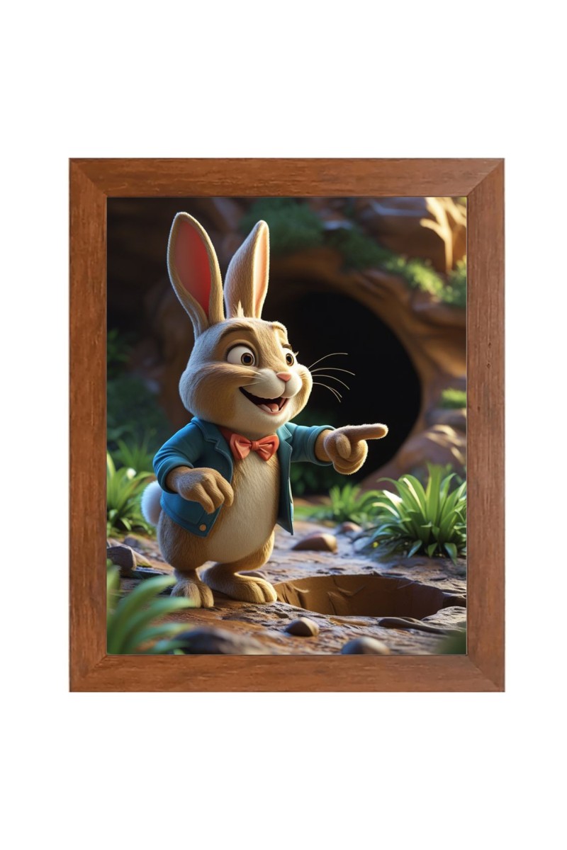 AI Funny AI Funny Squirrel  Art Picture for Kids Art Picture for Kids - 10x14 inches, Brown Color - Perfect Wall Decor for Children's Room