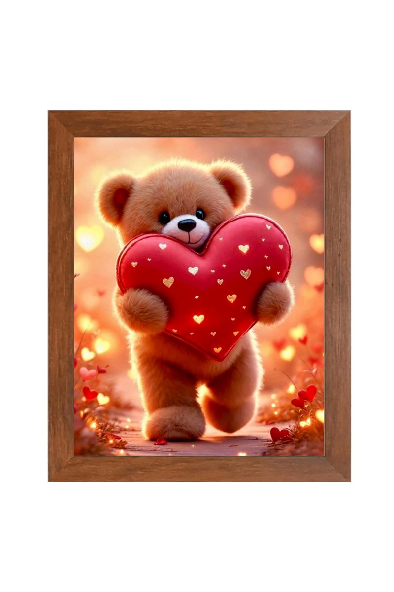 AI Funny AI Funny Teddy bear  Art Picture for Kids Art Picture for Kids - 10x14 inches, Brown Color - Perfect Wall Decor for Children's Room