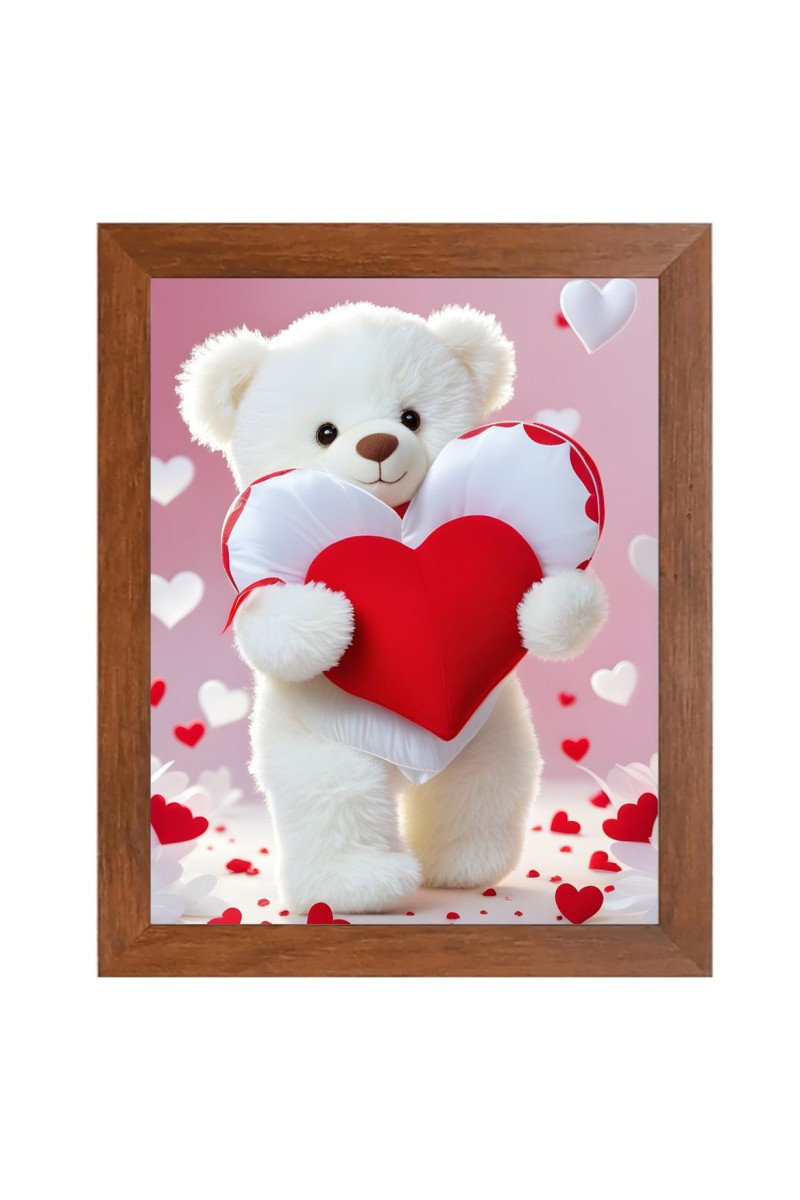 AI Funny AI Funny Teddy Bear Art Picture for Kids Art Picture for Kids - 10x14 inches, Brown Color - Perfect Wall Decor for Children's Room