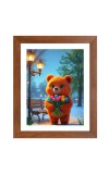 AI Funny AI Funny Teddy Bear Art Picture for Kids Art Picture for Kids - 10x14 inches, Brown Color - Perfect Wall Decor for Children's Room