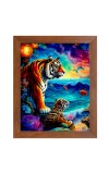 AI Funny AI Funny Tiger Art Picture for Kids Art Picture for Kids - 10x14 inches, Brown Color - Perfect Wall Decor for Children's Room AI Funny AI Funny Tiger Art Picture for Kids Art Picture for Kids - 10x14 inches, Brown Color - Perfect Wall Decor for Children's Room