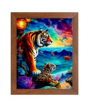 AI Funny AI Funny Tiger Art Picture for Kids Art Picture for Kids - 10x14 inches, Brown Color - Perfect Wall Decor for Children's Room AI Funny AI Funny Tiger Art Picture for Kids Art Picture for Kids - 10x14 inches, Brown Color - Perfect Wall Decor for Children's Room