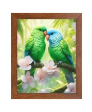 AI Funny AI Funny Birds Art Picture for Kids Art Picture for Kids - 10x14 inches, Brown Color - Perfect Wall Decor for Children's Room