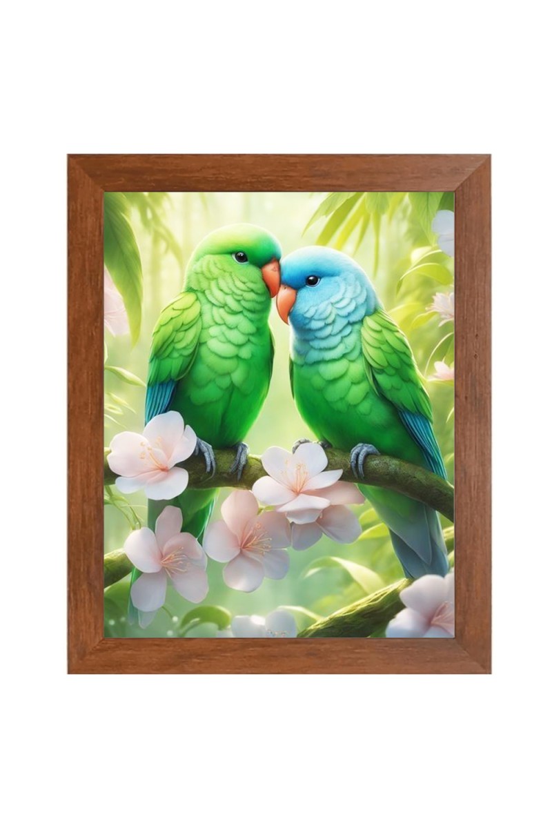 AI Funny AI Funny Birds Art Picture for Kids Art Picture for Kids - 10x14 inches, Brown Color - Perfect Wall Decor for Children's Room