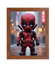 AI Funny AI Funny Cute Deadpool Art Picture for Kids Art Picture for Kids - 10x14 inches, Brown Color - Perfect Wall Decor for Children's Room