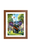 AI Funny AI Funny Cute Elephant Art Picture for Kids Art Picture for Kids - 10x14 inches, Brown Color - Perfect Wall Decor for Children's Room AI Funny AI Funny Cute Elephant Art Picture for Kids Art Picture for Kids - 10x14 inches, Brown Color - Perfect Wall Decor for Children's Room