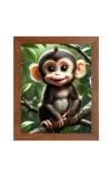 AI Funny AI Funny Cute Monkey Art Picture for Kids Art Picture for Kids - 10x14 inches, Brown Color - Perfect Wall Decor for Children's Room AI Funny AI Funny Cute Monkey Art Picture for Kids Art Picture for Kids - 10x14 inches, Brown Color - Perfect Wall Decor for Children's Room