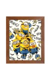 AI Funny AI Funny Cute Minions  Art Picture for Kids Art Picture for Kids - 10x14 inches, Brown Color - Perfect Wall Decor for Children's Room