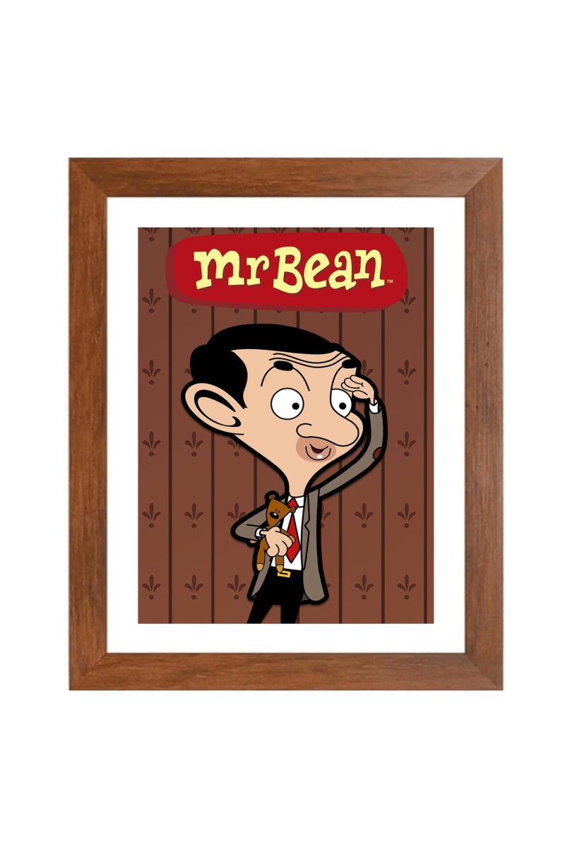 AI Funny AI Funny Mr. Bean Cartoon Art Picture for Kids Art Picture for Kids - 10x14 inches, Brown Color - Perfect Wall Decor for Children's Room