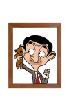 AI Funny AI Funny Mr. Bean Cartoon Art Picture for Kids Art Picture for Kids - 10x14 inches, Brown Color - Perfect Wall Decor for Children's Room