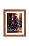 AI Funny AI Funny Spiderman  Art Picture for Kids Art Picture for Kids - 10x14 inches, Brown Color - Perfect Wall Decor for Children's Room