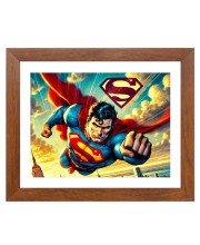 AI Funny AI Funny Superman Art Picture for Kids Art Picture for Kids - 10x14 inches, Brown Color - Perfect Wall Decor for Children's Room AI Funny AI Funny Superman Art Picture for Kids Art Picture for Kids - 10x14 inches, Brown Color - Perfect Wall Decor for Children's Room