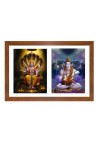 Lord vishnu and shiva Photo Frame - 11x15Inches - Spiritual Artwork for Home Wall Decoration, Puja Room and Office Decoration and Gifting 